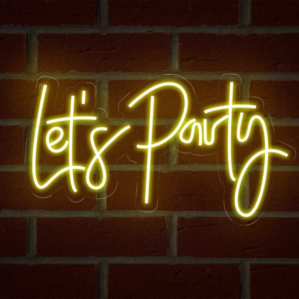 Luminária NeonLed - LET'S PARTY - 70x150cm